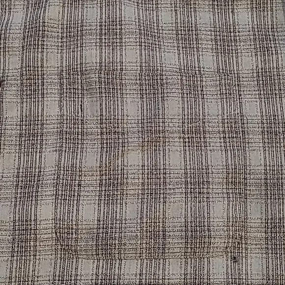 𝅺3/$20 Van Heusson Gray Plaid Button Down Dress Shirt - Picture 5 of 5